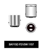 BAY15D LED pære med projektor linse - 12v