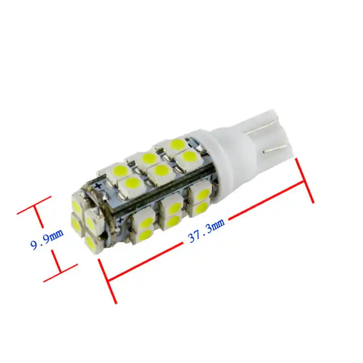 T10 W5W LED pære - 28 SMD LED - 12v