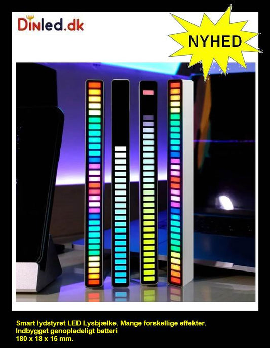 Smart lydstyret RGB LED lysbjælke.