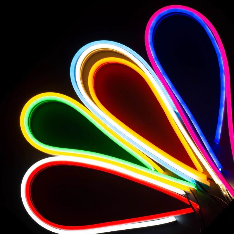 5 meter RGB NEON Led strip, 12 volt, 40 watt, 3600 lumen, IP67, 600 LED.