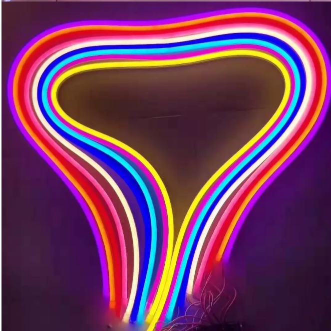5 meter RGB NEON Led strip, 12 volt, 40 watt, 3600 lumen, IP67, 600 LED.