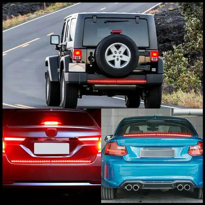 Baglygte - bremselys bjælke / strip 12v - 150 cm