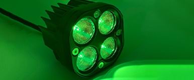 LED køretøjs projektør 40 watt 10-80 volt - GRØN