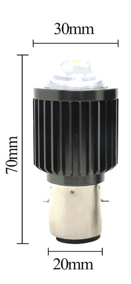 LED forlygtepærer til Scooter / Motorcykel - 10-80v - BA20D / H6