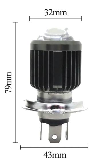 H4 LED forlygtepærer til Scooter / Motorcykel - 10-80v - AC/DC