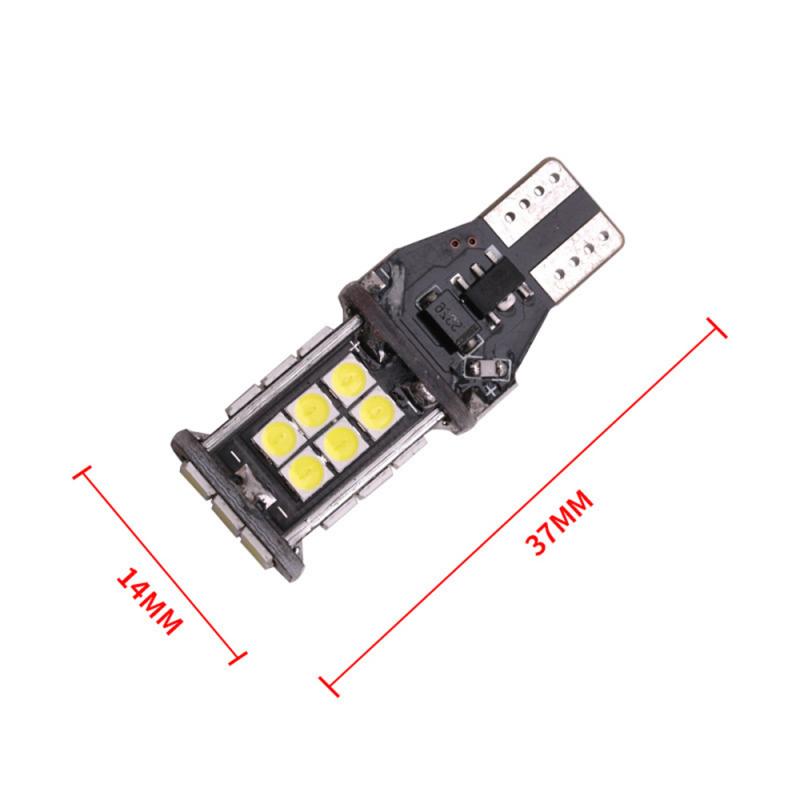 T15 W16W LED pære - 24 SMD LED, 12v - CANBUS