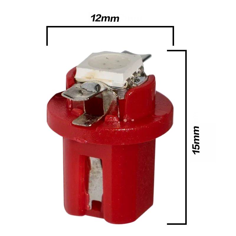 B8.5d LED Instrument pærer - sæt med 5 stk., 12v