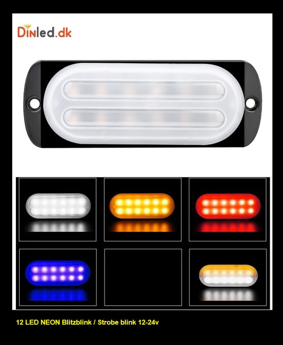 12 LED NEON Blitzblink / strobe blink 12v / 24v