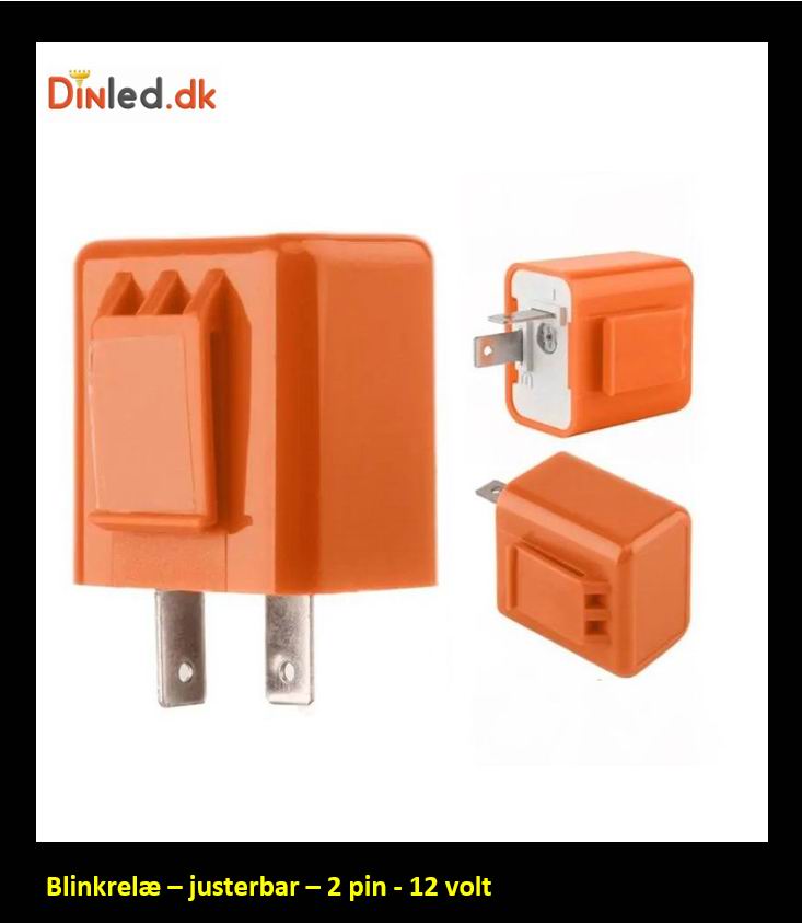 Blink relæ - 12 volt, Justerbar