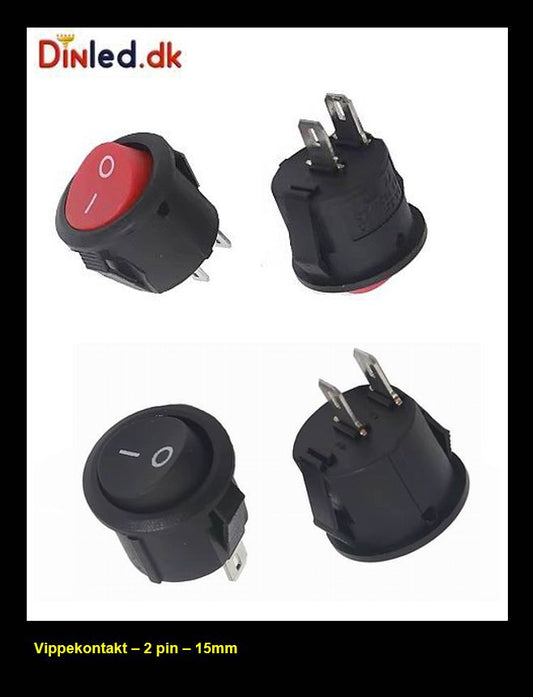 Vippe kontakt - 15mm