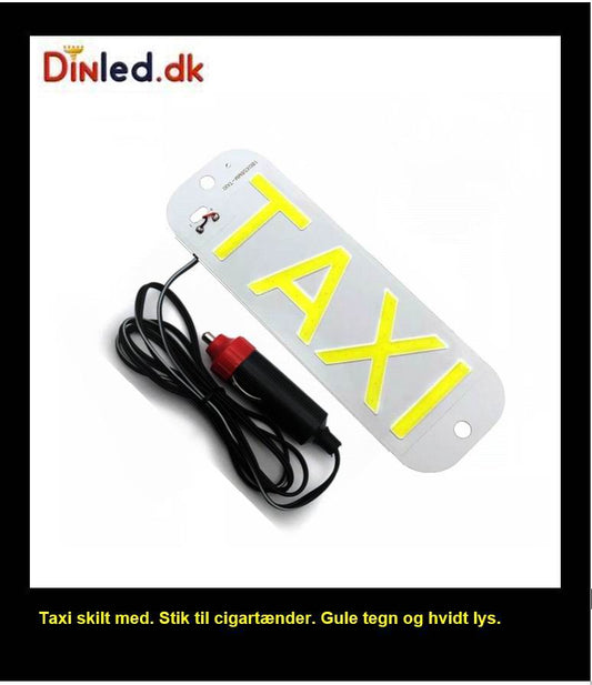 Taxi Skilt med stik til cigartænder