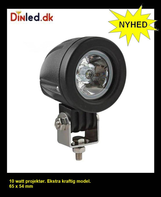 LED projektør 10 watt 12 volt - Kraftig model