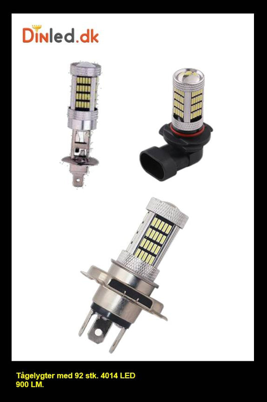 LED pære til tågelygter - 92 LED - 12 - 24v