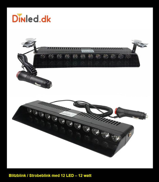 12 LED Blitzblink / strobe blink 12 / 24 volt