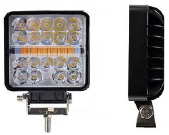 LED køretøjs projektør48 watt hvid / gul / blitzblink 12 - 80 volt