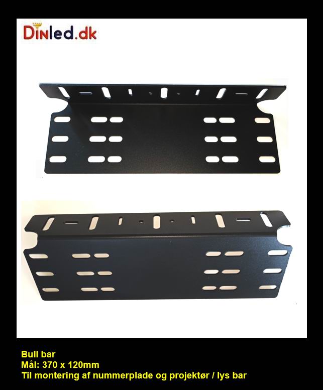 Bull bar - nummerpladeholder 370 mm