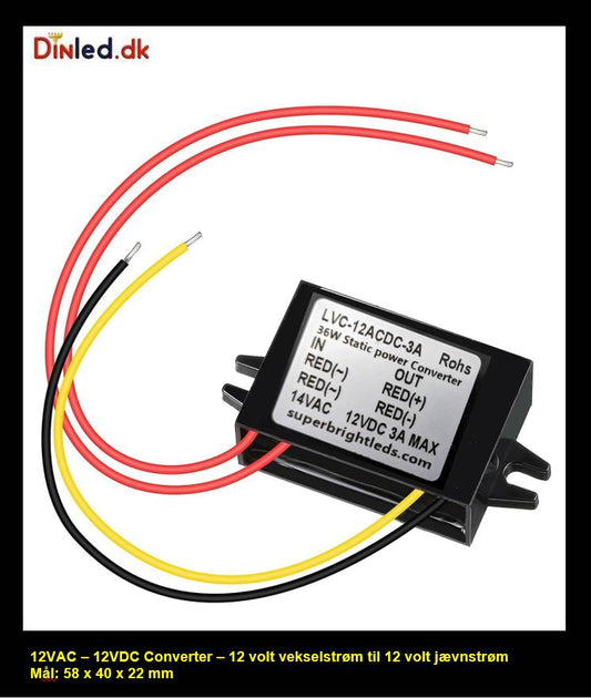 12VAC - 12VDC converter