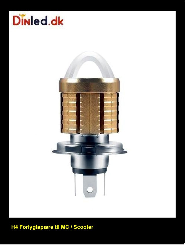 H4 LED forlygtepærer til Scooter / Motorcykel - 10-80v