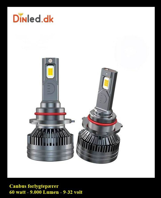 Canbus LED forlygtepærer - 60 watt