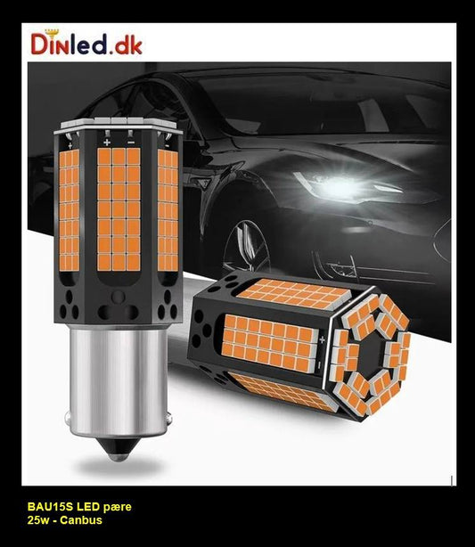 BAU15S 156 LED pære med CANBUS - 12-24v