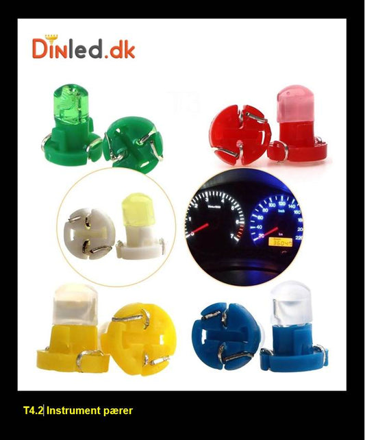 T4.2 LED Instrument pærer - 12v