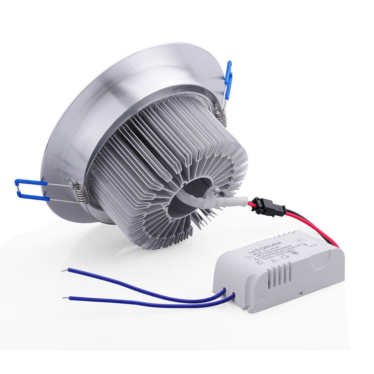 LED Indbygningslys 9w 220v, varmt lys - LAGER RYDNING