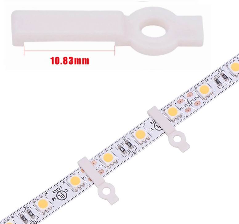 Monterings clips 8, 10, 12 mm 20 stk