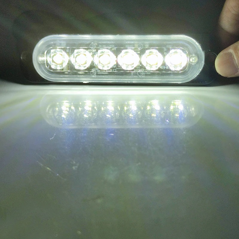 6 LED Blitzblink / strobe blink 12v / 24v - PVC