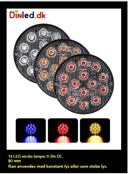 14 LED Blitzblink / strobe blink 12v / 24v
