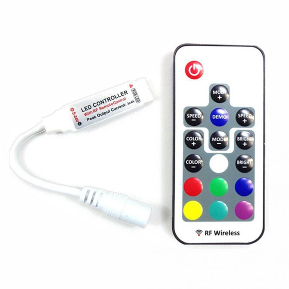 RF LED controller med fjernbetjening 12/24v - RGB LED