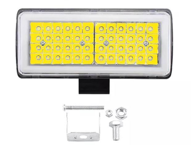 48 watt LED projektører med Halo og blitzblink 12/24 volt