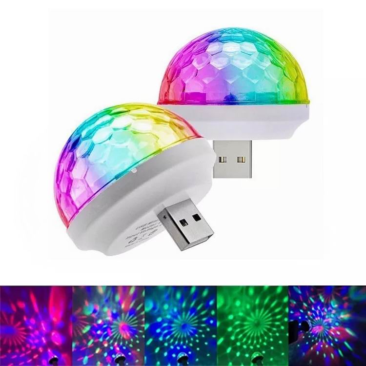 Mini USB Disco kugle - lydstyret