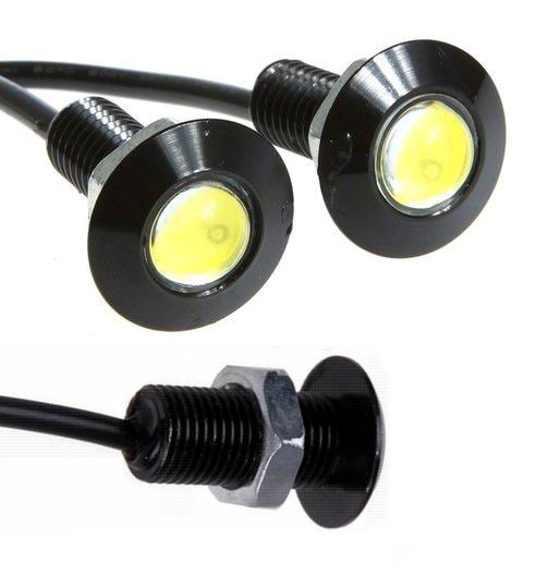 Eagle Eye LED lampe, SUPER slim,12volt, Sæt med 2 stk.