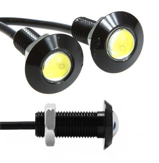 Eagle Eye LED lampe, SUPER slim,12volt, Sæt med 2 stk.