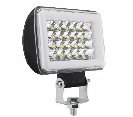 24 watt LED projektører med Halo og blitzblink 12/24 volt