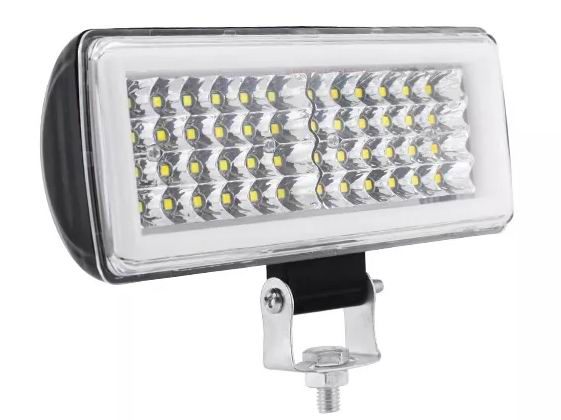 48 watt LED projektører med Halo og blitzblink 12/24 volt