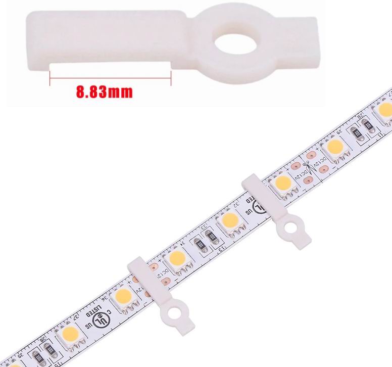 Monterings clips 8, 10, 12 mm 20 stk