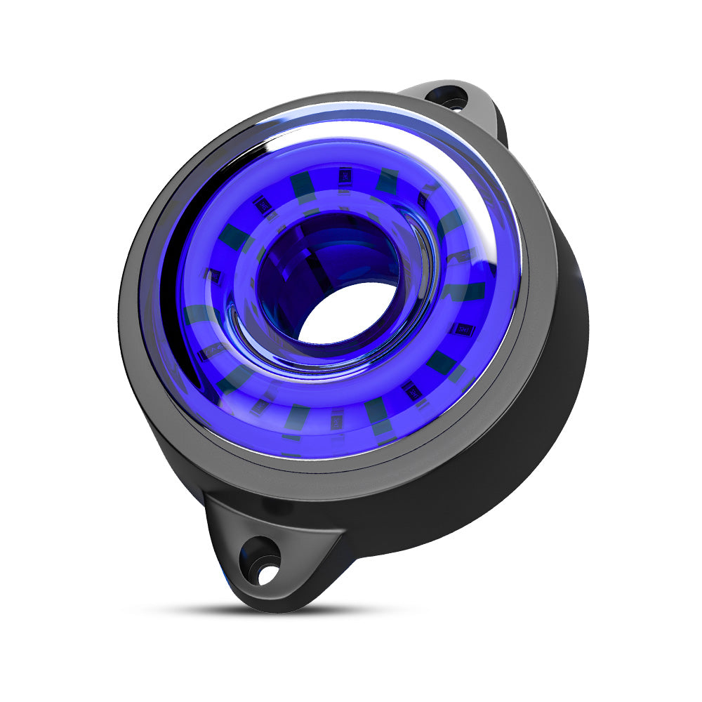 10 LED markeringslygte, 12 / 24v - m. roterende eller fast lys