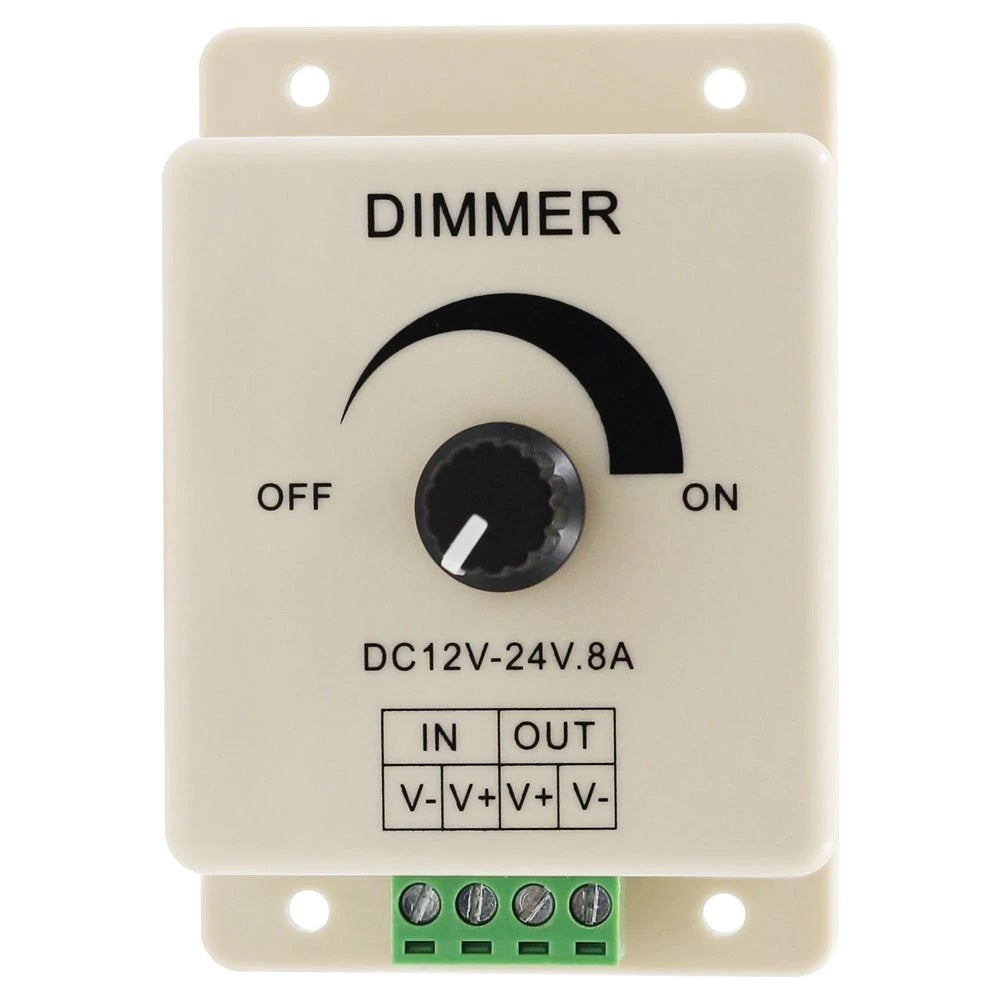 Dæmper 12v / 24v - trinløs regulering