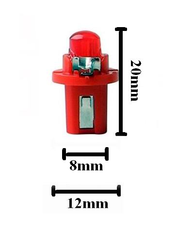 B8.5d LED Instrument pærer - sæt med 5 stk., 12v