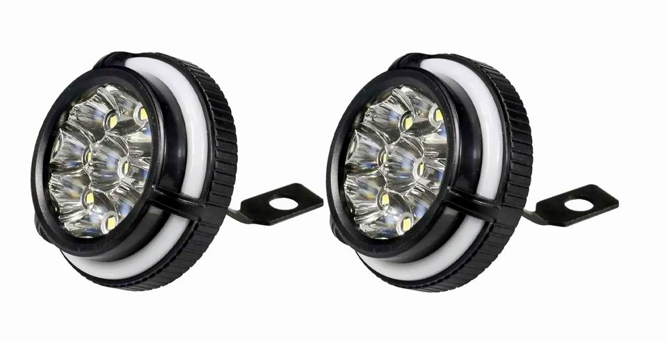 LED projektør med Halo + Blitzblink 9 watt, 12 volt