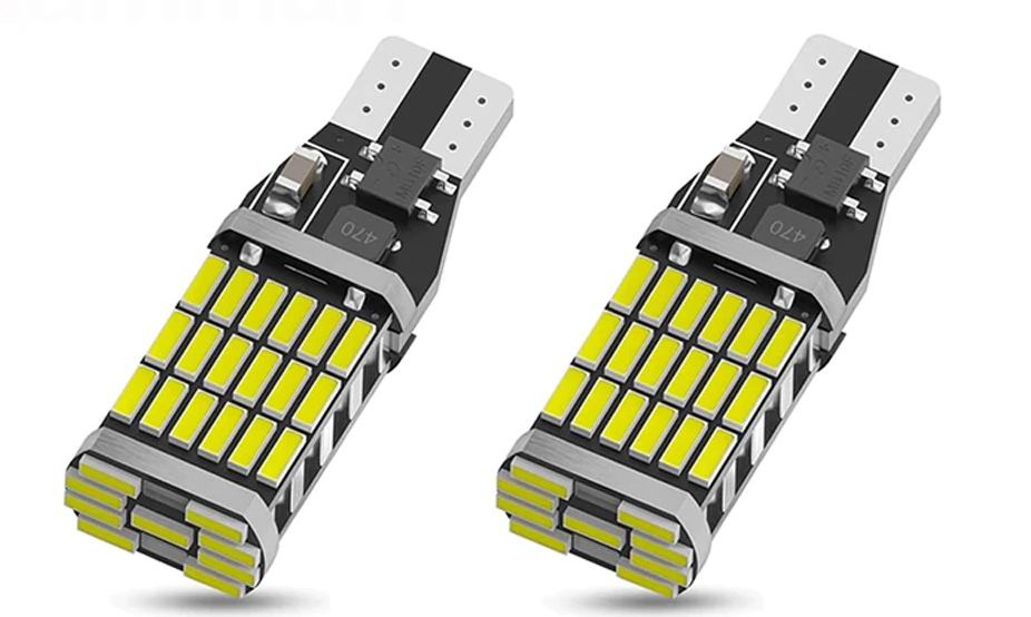 T15 W16W CANBUS LED pære, 12 - 24v