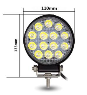 LED køretøjs projektør 42 watt 12/24 volt