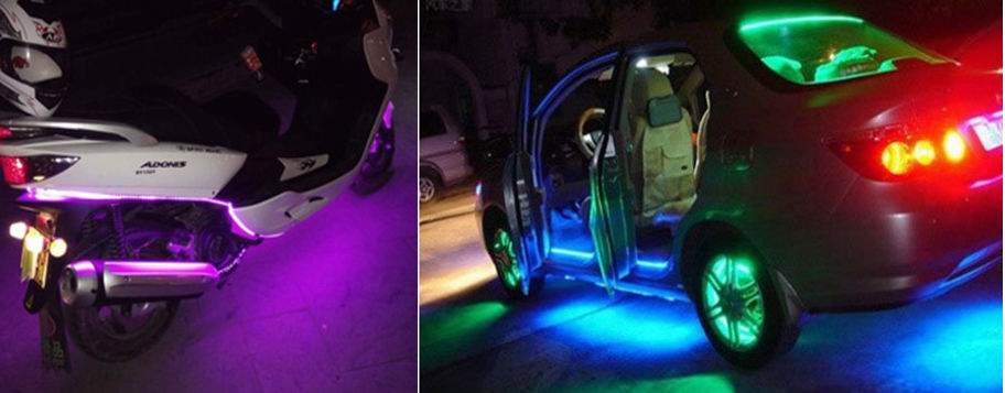 LED NEON flexible strips 90cm vandtæt, 12v.