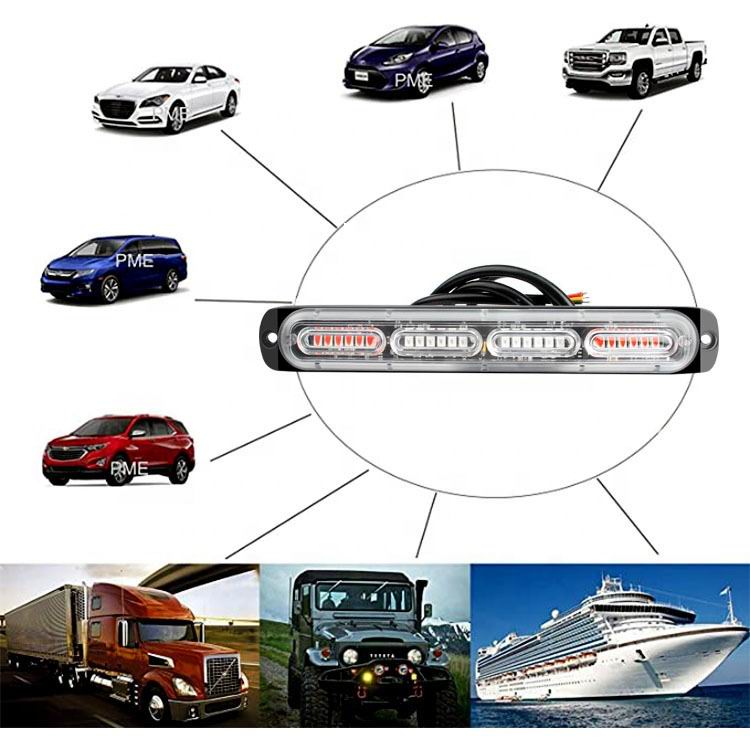 24 LED Blitzblink / strobe blink 12v / 24v - Aflang