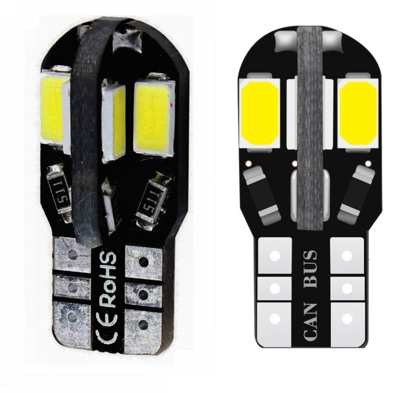 T10 W5W CANBUS LED pære - 12v