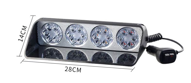 4 x 6 LED Blitzblink / strobe blink blok 12 / 24 volt