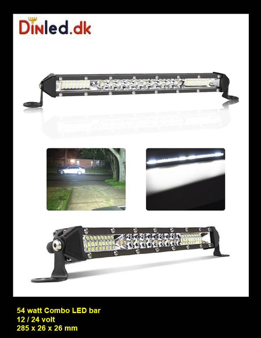 Slim 52 watt Combo LED Lys bro / lys bar