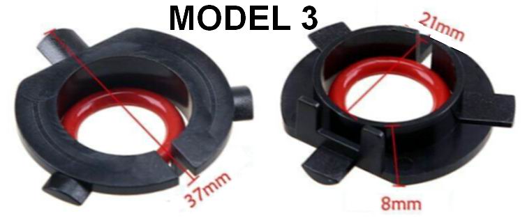 Låse ringe til H7 forlygtepærer - 2 stk.