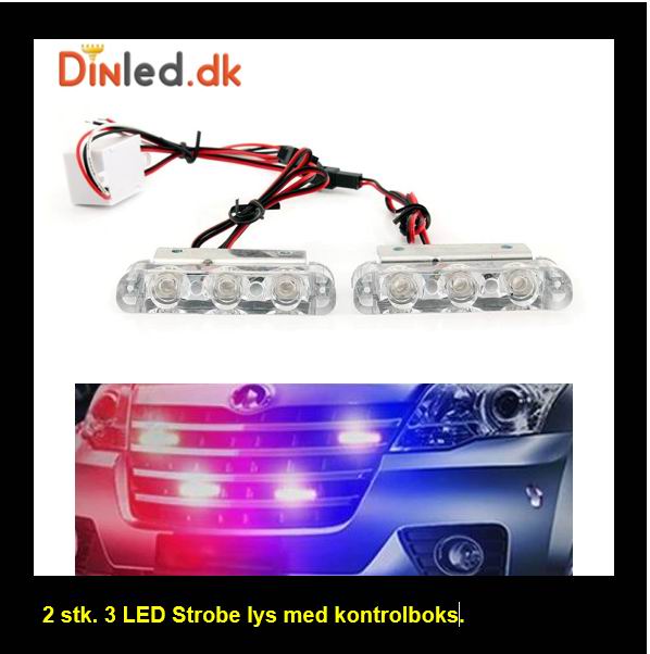 2 Strobe lygter med kontrolboks